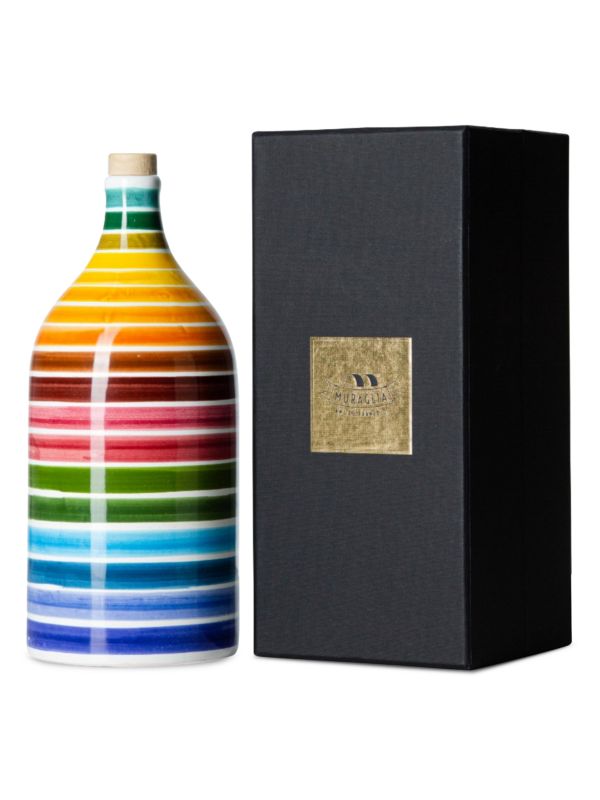 Frantoio Muraglia Rainbow Magnum Ceramic Jar with Extra Virgin Olive Oil